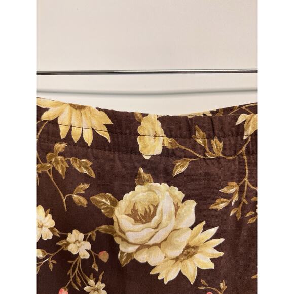 Y2K Maxi Skirt Chocolate Brown Large Whimsigoth Forest fairy Cottage Full Button - Picture 6 of 12